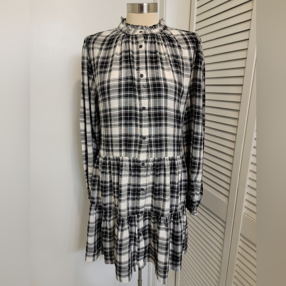 GAP FLANNEL SHIRT DRESS NWT - Picture 6 of 7